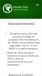 Mobile Screenshot of magicsoccer.org